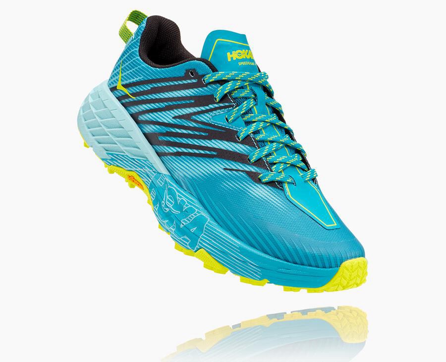 Dámske Trail Tenisky Hoka One One Sk - Speedgoat 4 - Tyrkysové 63489-KNAL